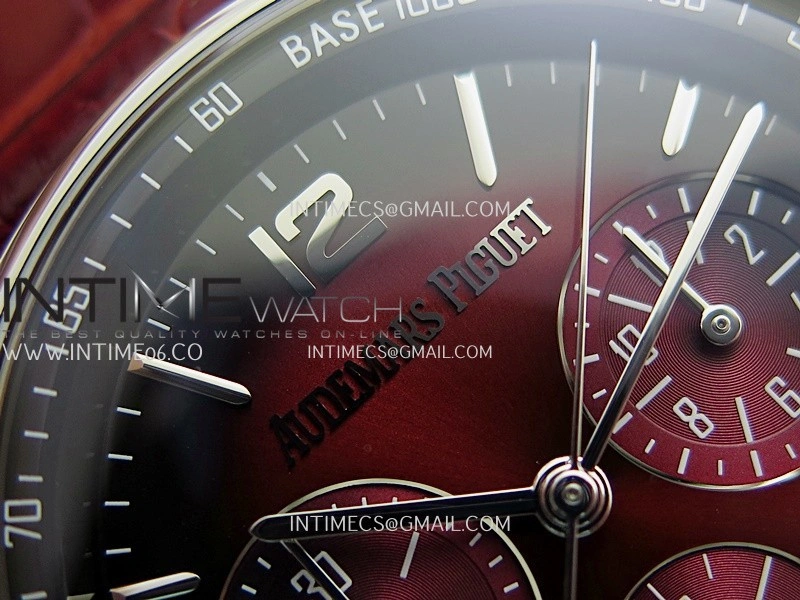 Code 11.59 Chrono 26393 SS APSF 1:1 Best Edition Red Dial On Red Leather Strap Super Clone SA4401